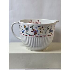 Southern Living Holiday 6 Cup Stoneware Mixing Bowl - 12 Days Of Christmas